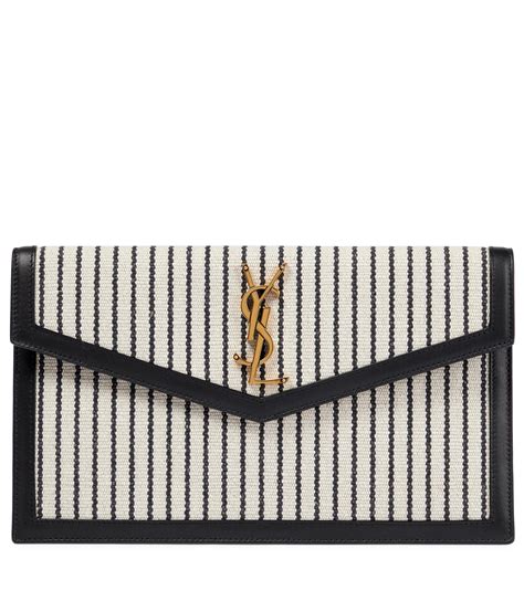 ysl striped clutch|ysl clutch women.